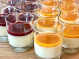 Panna cotta au coulis de fruits (sans gélifiant)