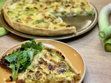 Quiche aux poireaux et aux lardons