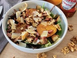 Salade automnale à la courge butternut et lardons grillés