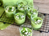 Soupe glacée de petits pois à la menthe