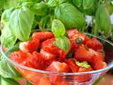 Tartare de fraises au basilic