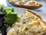 Tarte normande aux poireaux et au camembert