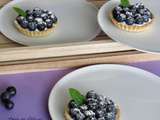 Tartelettes au fromage blanc vanillé et aux myrtilles