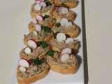 Toasts de rillettes d’ormeaux