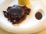 Tournedos sauce aux champignons et vin rouge