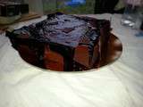 Entremet cassis chocolat vanille