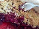 Crumble aux fruits rouges sans gluten