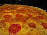 Quiche au thon et tomates cerises