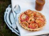 Tartelettes pommes bouquets et caramel au beurre salé