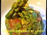 Tartare asperges et avocat