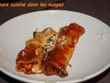 Cannelloni au saumon et feuilles de blette