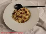 Céleri comme un risotto au foie gras