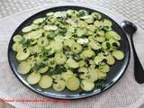 Courgette trompette en salade