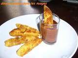 Frites de Poire Sauce Chocolat