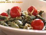 Haricots verts mangetout sauce aux Oeufs