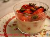 Panna cotta aux fraises gariguettes du lot et garonne