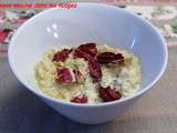 Risotto, radicchio, raisins blonds, Saint Agur®