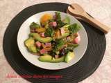 Salade avocat-clémentines et jambon