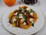 Salade d'orange, dattes Medjool et feta