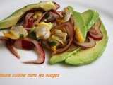 Salade de coques et avocat