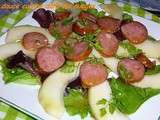 Salade Poires-Saucisse Fumée