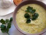 Houmous parfumé au chèvre de rians et coriandre