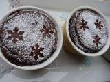 Soufflé gourmand au chocolat noir et cacao