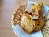 Chaussons aux pommes, aux raisins secs et au chocolat