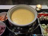 Fondue au fromage cheddar et suisse