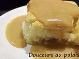 Gâteau doré sauce cassonade