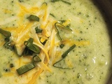 Potage au brocoli & au cheddar