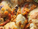 Poulet à l'orange, à l'abricot & au thym