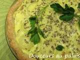 Quiche au bleu et à l'oignon