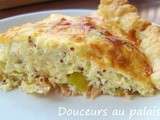 Quiche au saumon fumé et aux poireaux