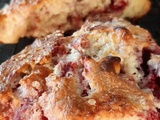 Scones framboises et chocolat blanc