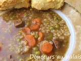 Soupe aux légumes, au boeuf et au riz