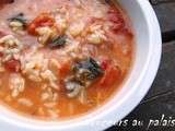 Soupe riz et tomates