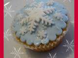 Cupcake flocon de neige