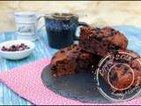 Cake healthy et moelleux au chocolat et myrtilles