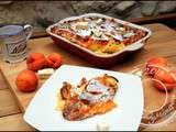 Clafoutis aux abricots, nougat et Cointreau