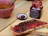 Confiture myrtilles et framboises