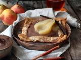 Crêpes poire et crème de marrons