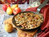 Crumble de pomme poire façon cookie moelleux