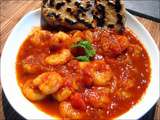 Curry de crevettes et ses naans