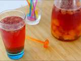 Detox water aux abricots et framboises