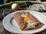 Galette à la crème de poireau et beaufort