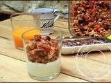 Granola aux abricots et fruits secs