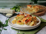 Gratin de céleri et de pommes de terre au Sainte-Maure de Touraine