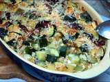 Gratin de courgettes aux lardons et moutarde à l’ancienne