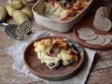 Gratin parmentier à l’andouille et Pont-l’Evèque